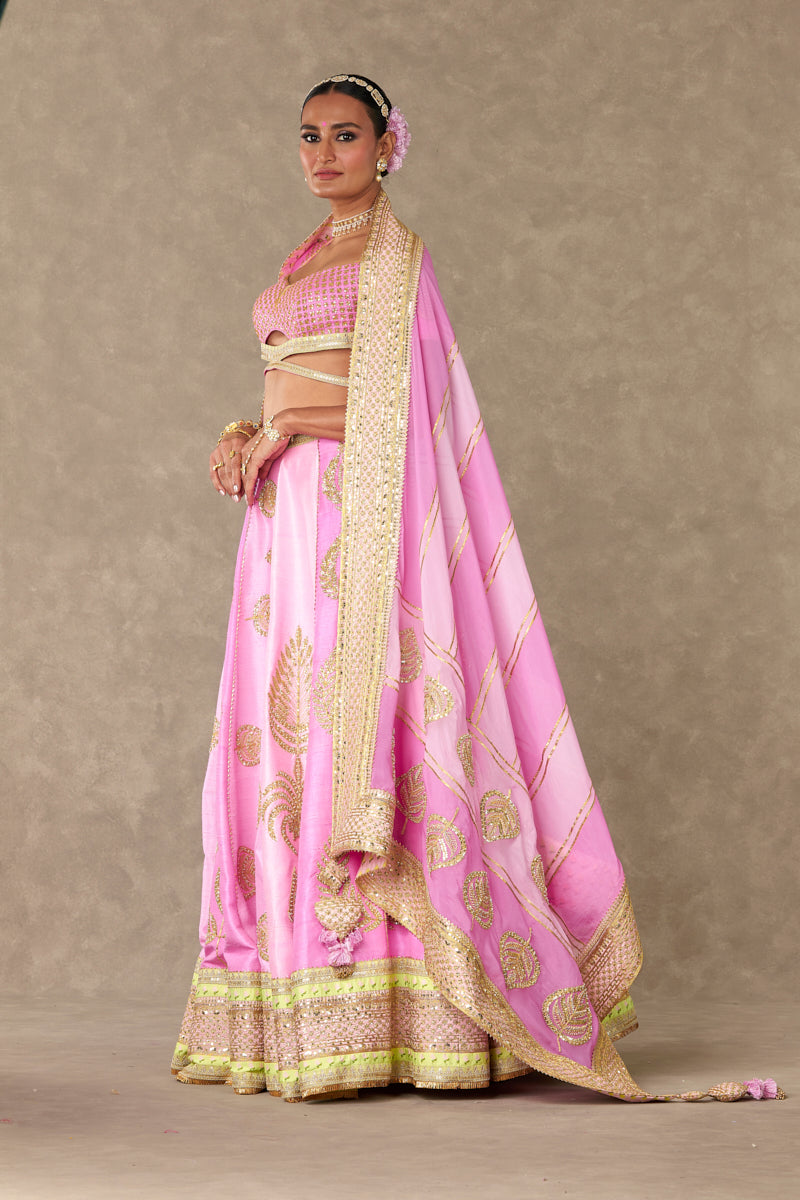Barfi Pink Sitara Dil Lehenga Set