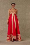 Red Haath phool Palazzo Set
