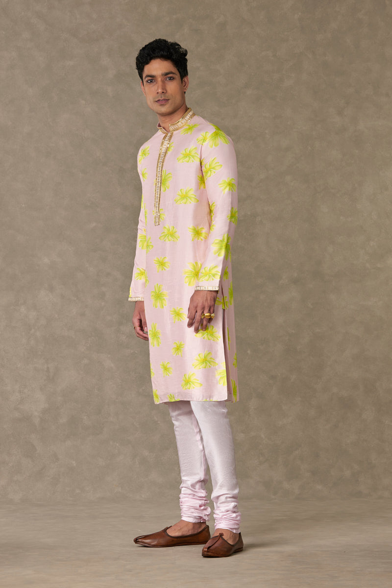 Baby Pink Parijat Kurta Set