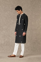 Black Tassel Kurta Set