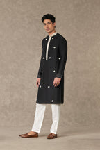Black Tassel Kurta Set