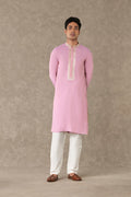 Pink Tissue Kurta