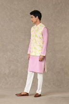 Pink Tissue Kurta