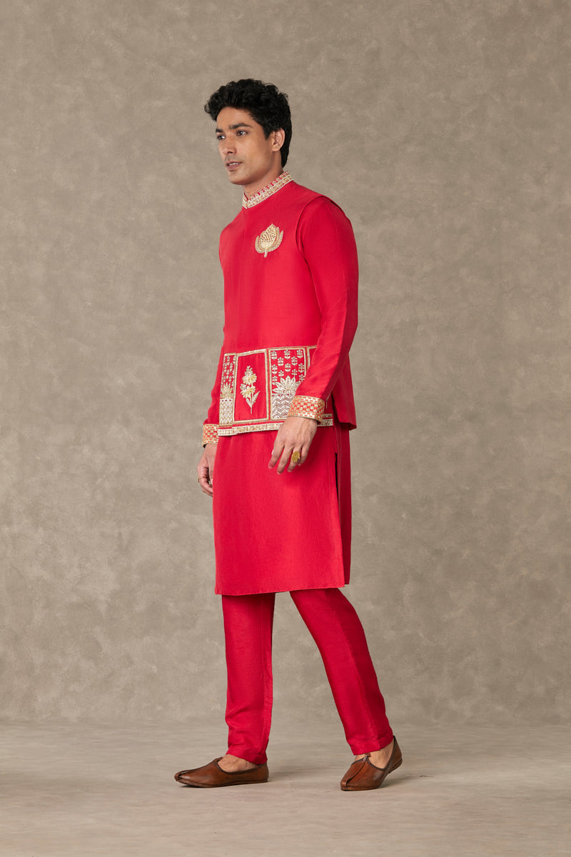 Red Anar Kurta