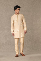 Beige Trikone Kurta