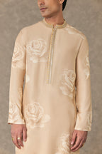 Beige Trikone Kurta