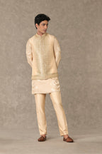 Beige Trikone Kurta