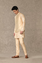 Beige Trikone Kurta