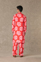Red Gulaab Kurta
