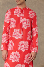 Red Gulaab Kurta
