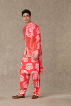 Red Gulaab Kurta