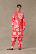 Red Gulaab Kurta