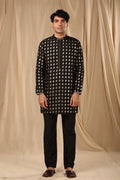 Black Wallflower Kurta Set