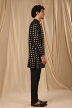 Black Wallflower Kurta Set