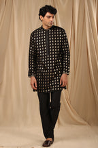 Black Wallflower Kurta Set