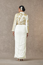 Ivory Son-Chidiya Cropped Blazer Set
