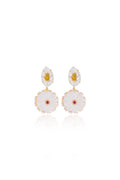Frosted Flower Earrings
