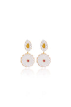 Frosted Flower Earrings