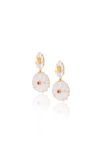 Frosted Flower Earrings