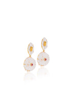 Frosted Flower Earrings