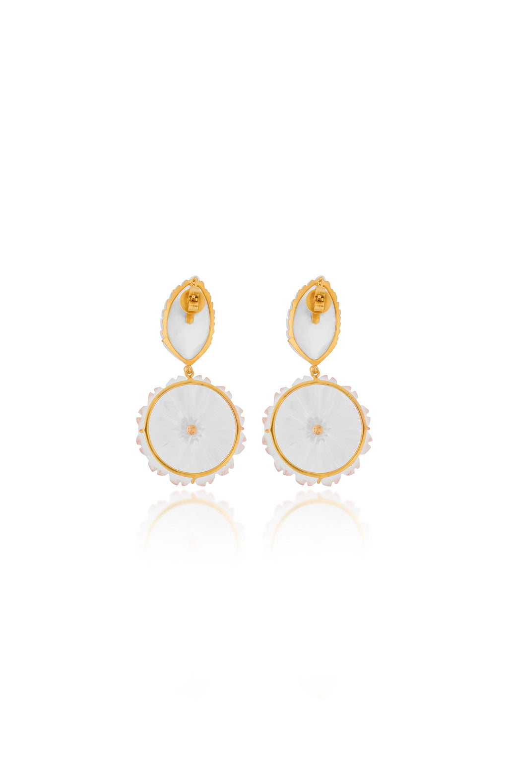 Frosted Flower Earrings