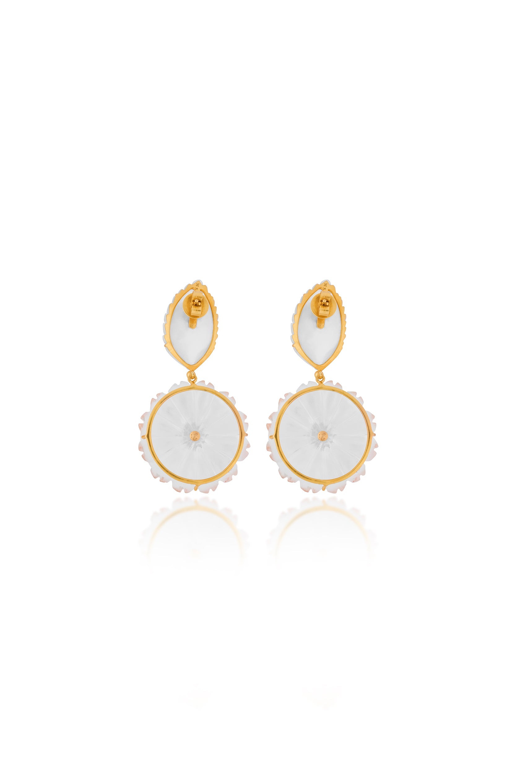 Frosted Flower Earrings