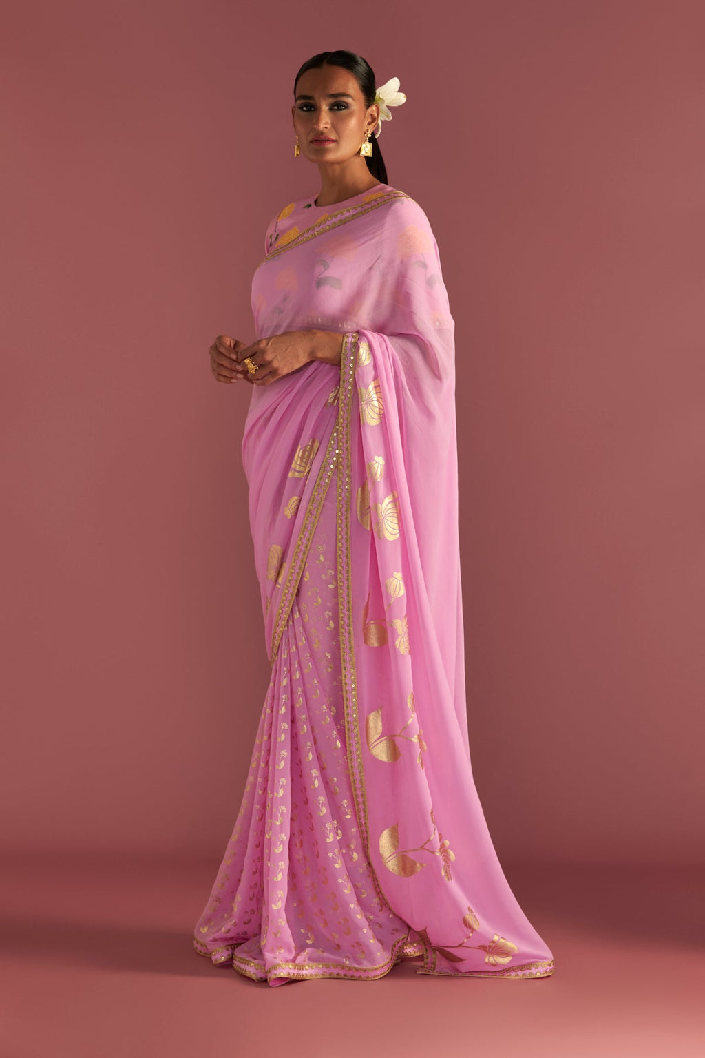 Blush Springbud Saree