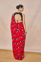 Red Cow Saree