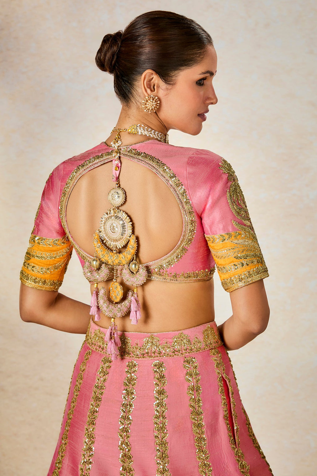 Rose Thandai Lehenga