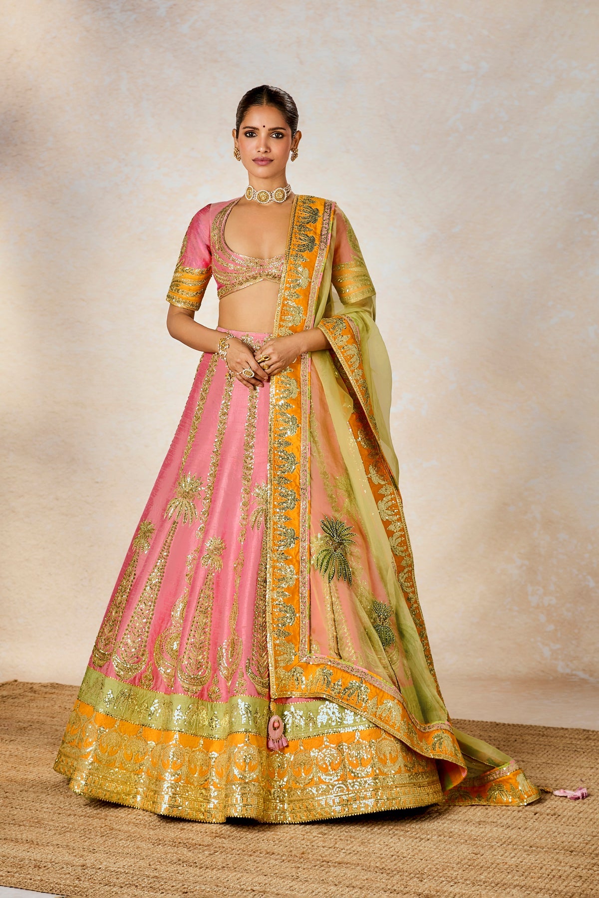 Rose Thandai Lehenga
