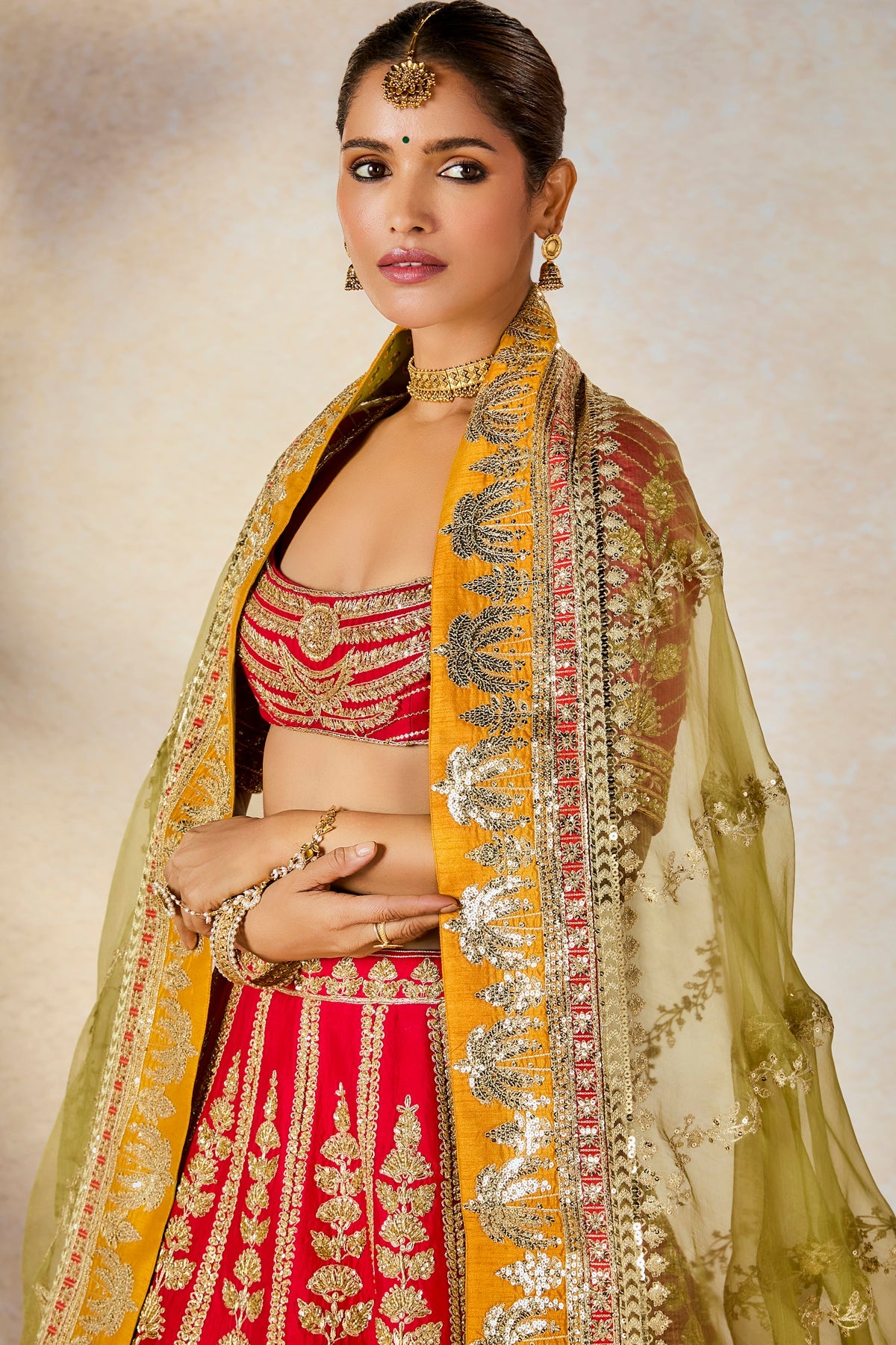 The Badami Halwa Lehenga