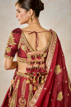 Cherry Gulab Lehenga Set