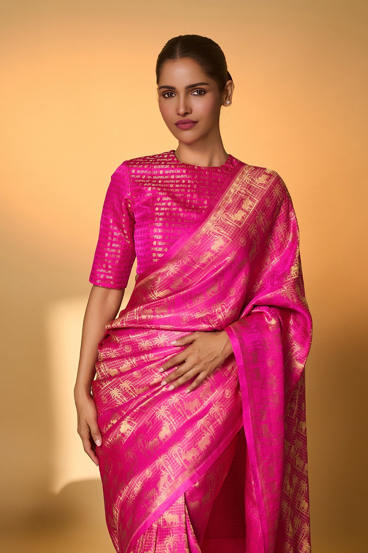 Rani Chaand Chaukor Saree
