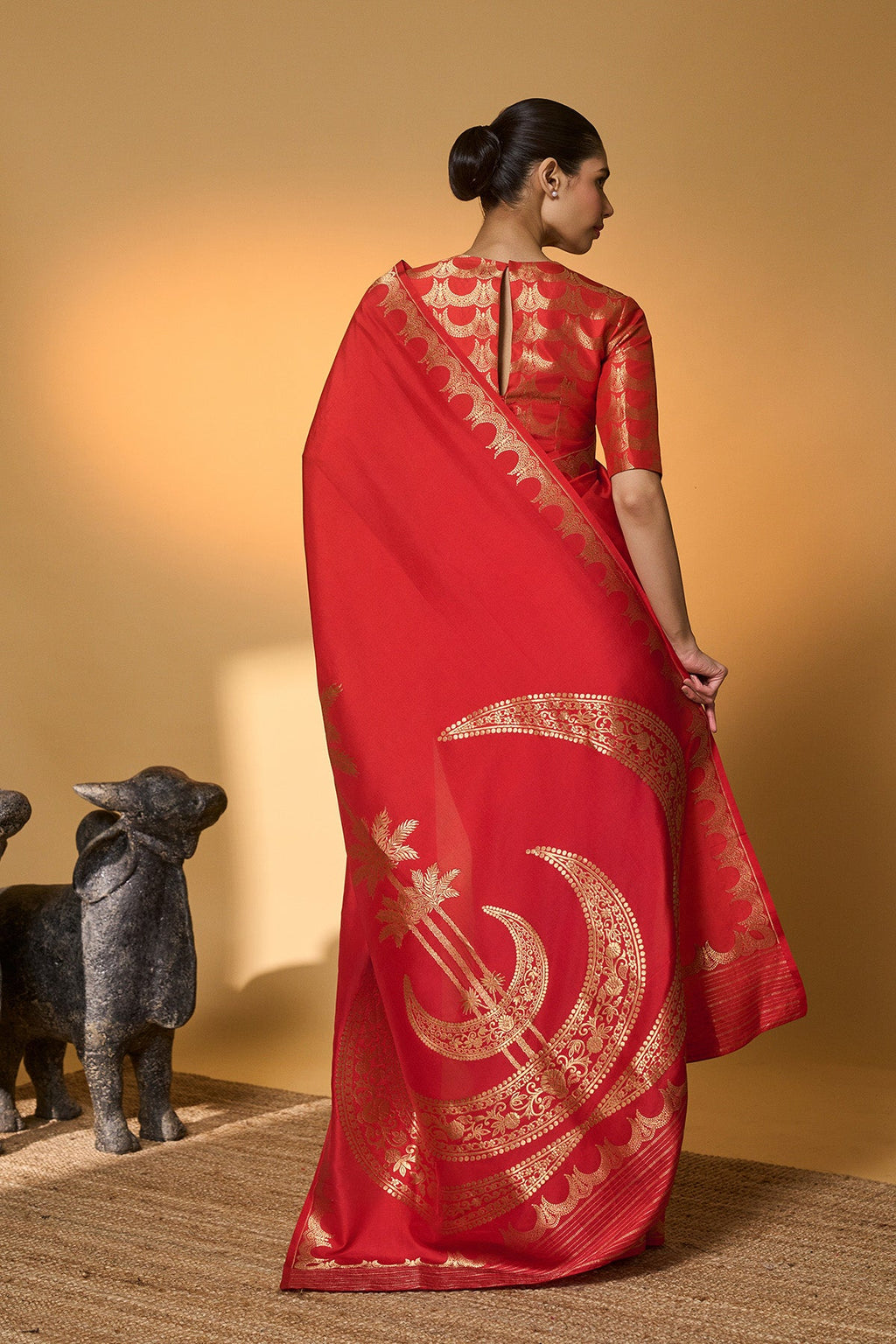 Crimson Tijila Saree