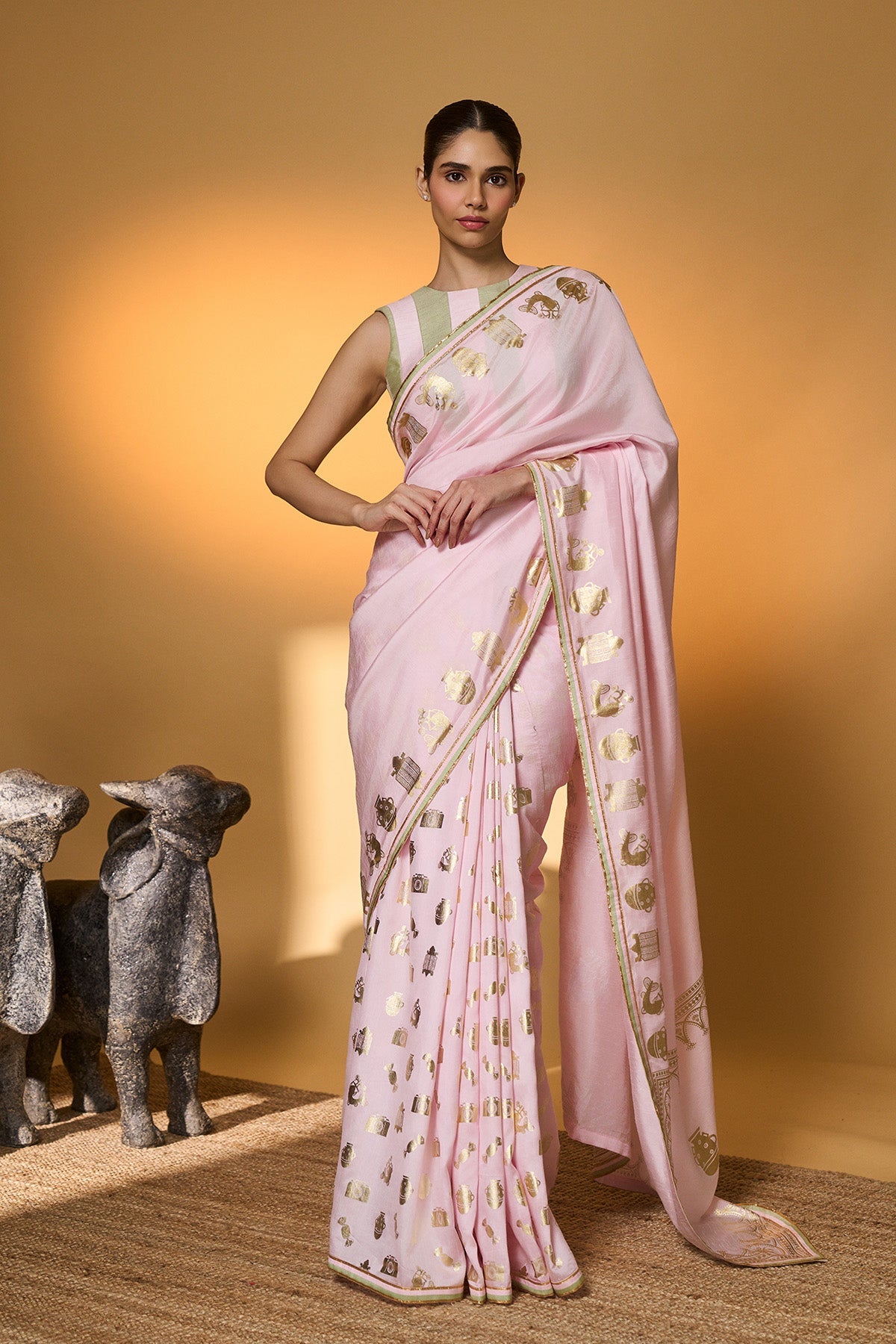 Baby Pink All Charms Saree