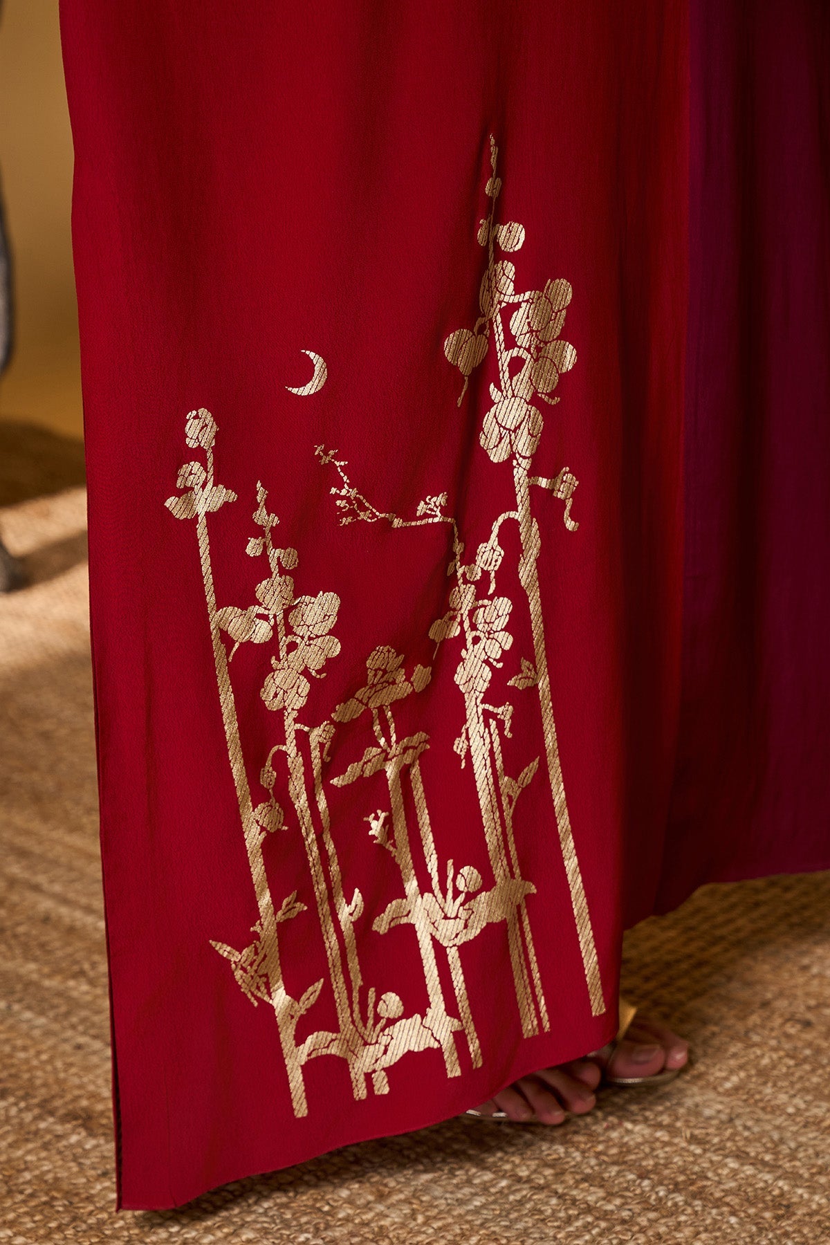 Red & Plum Moonlight Melody Kaftan