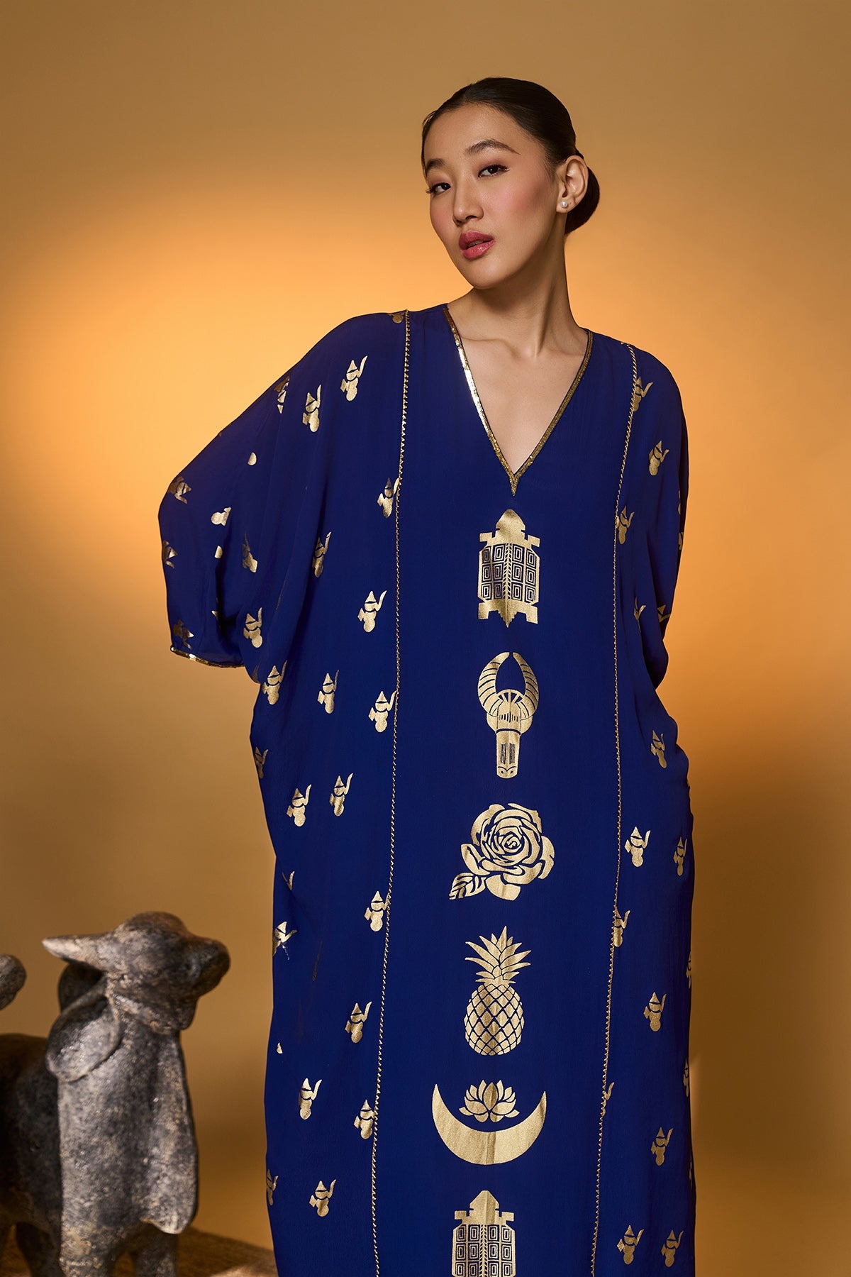 Electric Blue All Charms Kaftan