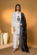 Ivory Pine-Code Kurta Set