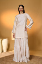 Rose Blushing Sharara Set
