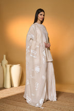 Rose Blushing Sharara Set