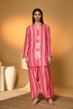 Sunset Sorbet Striped Kurta Set