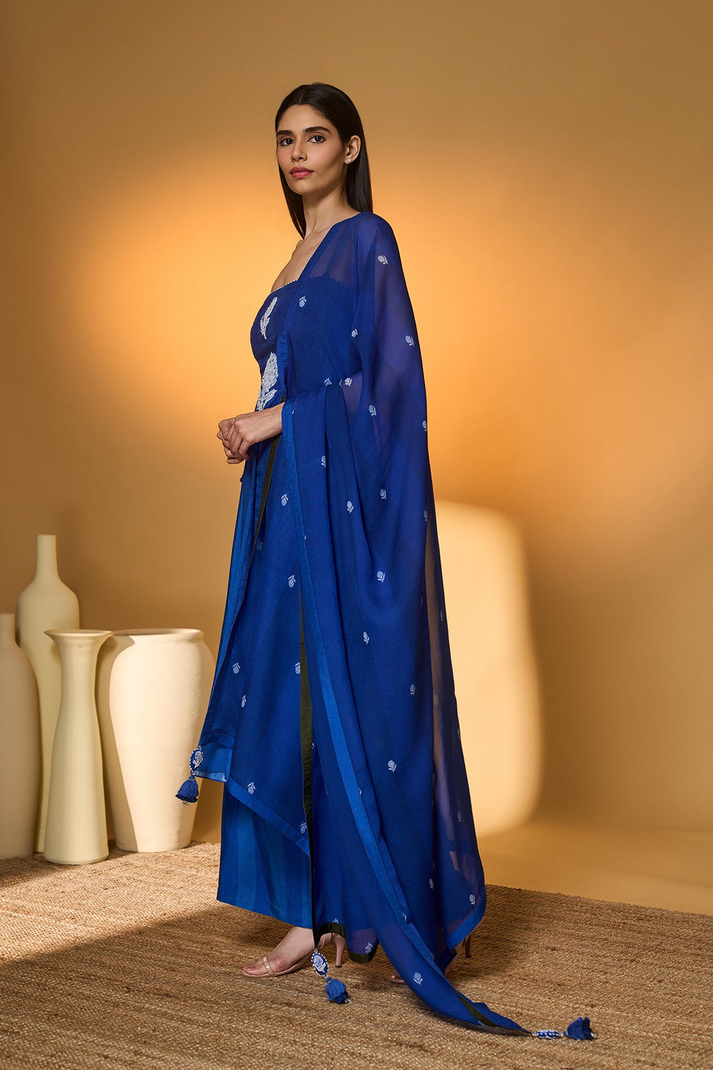 Heart of Eden on Ocean Haze Anarkali Set