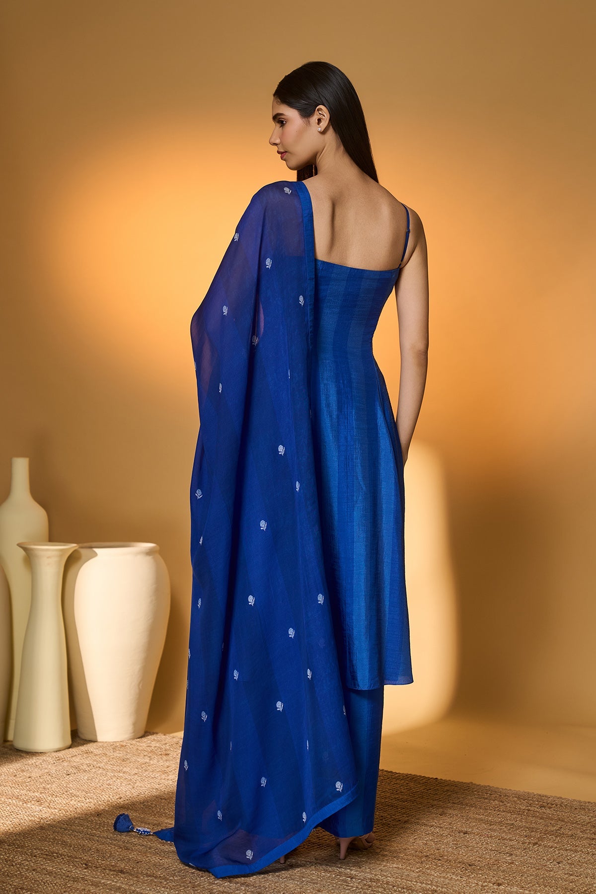 Heart of Eden on Ocean Haze Anarkali Set