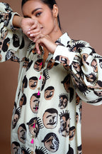 Nude Many Faces Shirt
