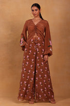 Brown Canary Blossom Pants