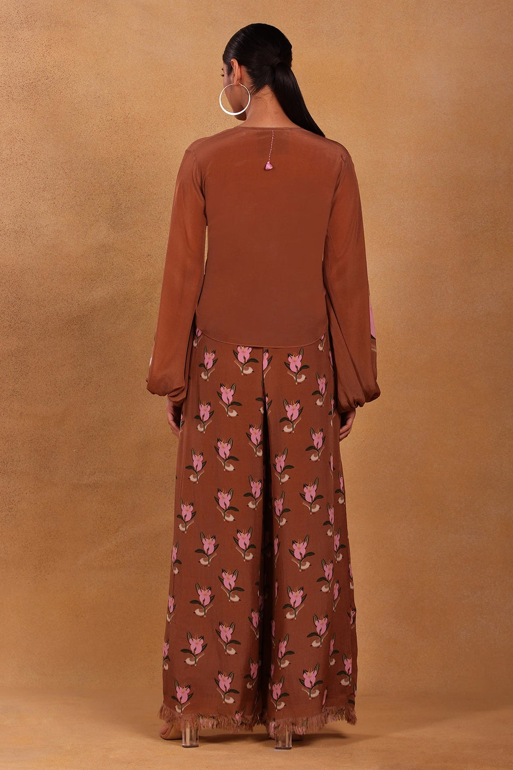 Brown Canary Blossom Pants