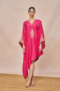 Pink Embroidered Kaftan