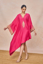 Pink Embroidered Kaftan