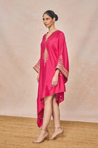 Pink Embroidered Kaftan