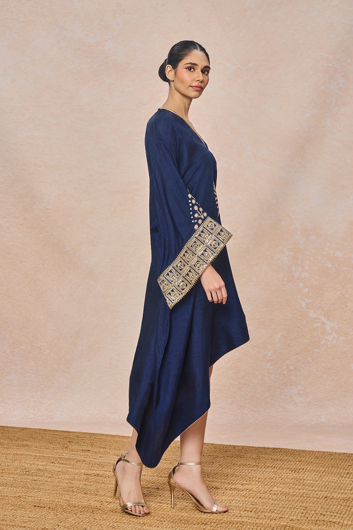 Blue Embroidered Kaftan